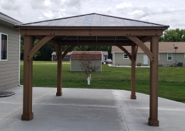 Gazebo addition to patio.