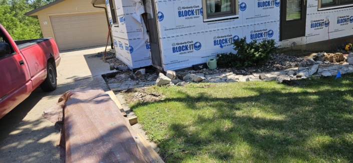 Removing old Sidwalk