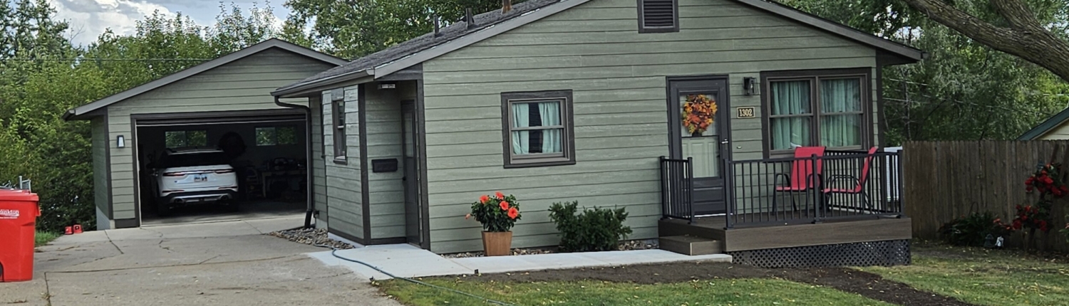 New Concrete to level out entry and driveway